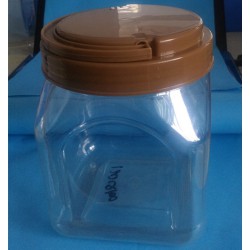 益群120Q100手提塑料方瓶，手提塑料蜂蜜瓶，茶葉瓶瓜子瓶