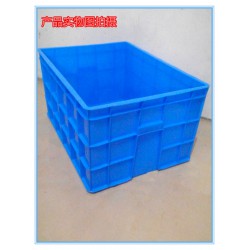 佛山尚溢塑料生產(chǎn)批發(fā)大號加重塑料PE藍(lán)色周轉(zhuǎn)箱 誠信經(jīng)營