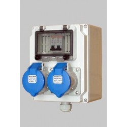 戶外工業(yè)防水組合 電源檢修箱 16A防水雙插座隧道檢修箱