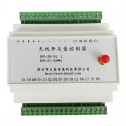 廠(chǎng)家供應(yīng)無(wú)線(xiàn)16路開(kāi)關(guān)量輸出DW-J21-16高達(dá)1kw負(fù)載
