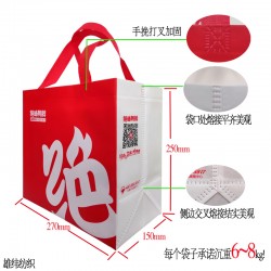 外賣環(huán)保袋、外賣包裝袋、外賣無紡布袋定做雄緯免費(fèi)設(shè)計(jì)寄樣！