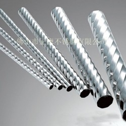 304不銹鋼花紋管，不銹鋼螺紋管