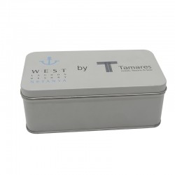 東莞業(yè)士直銷長(zhǎng)方形*品包裝鐵盒，定制營(yíng)養(yǎng)品金屬盒