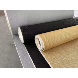 耐溫2000度高硅合金布 鐵軌打磨車(chē)黑色防火簾5毫米